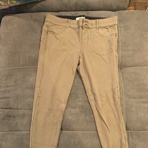 Olive green jeggings